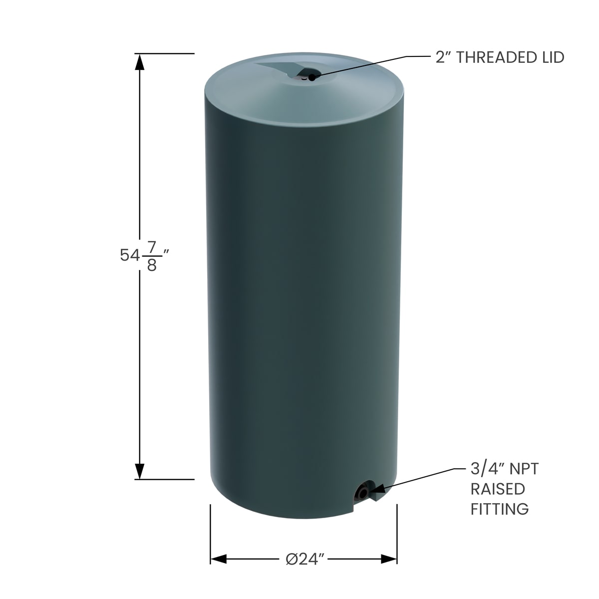 100 Gallon Water Storage Tank