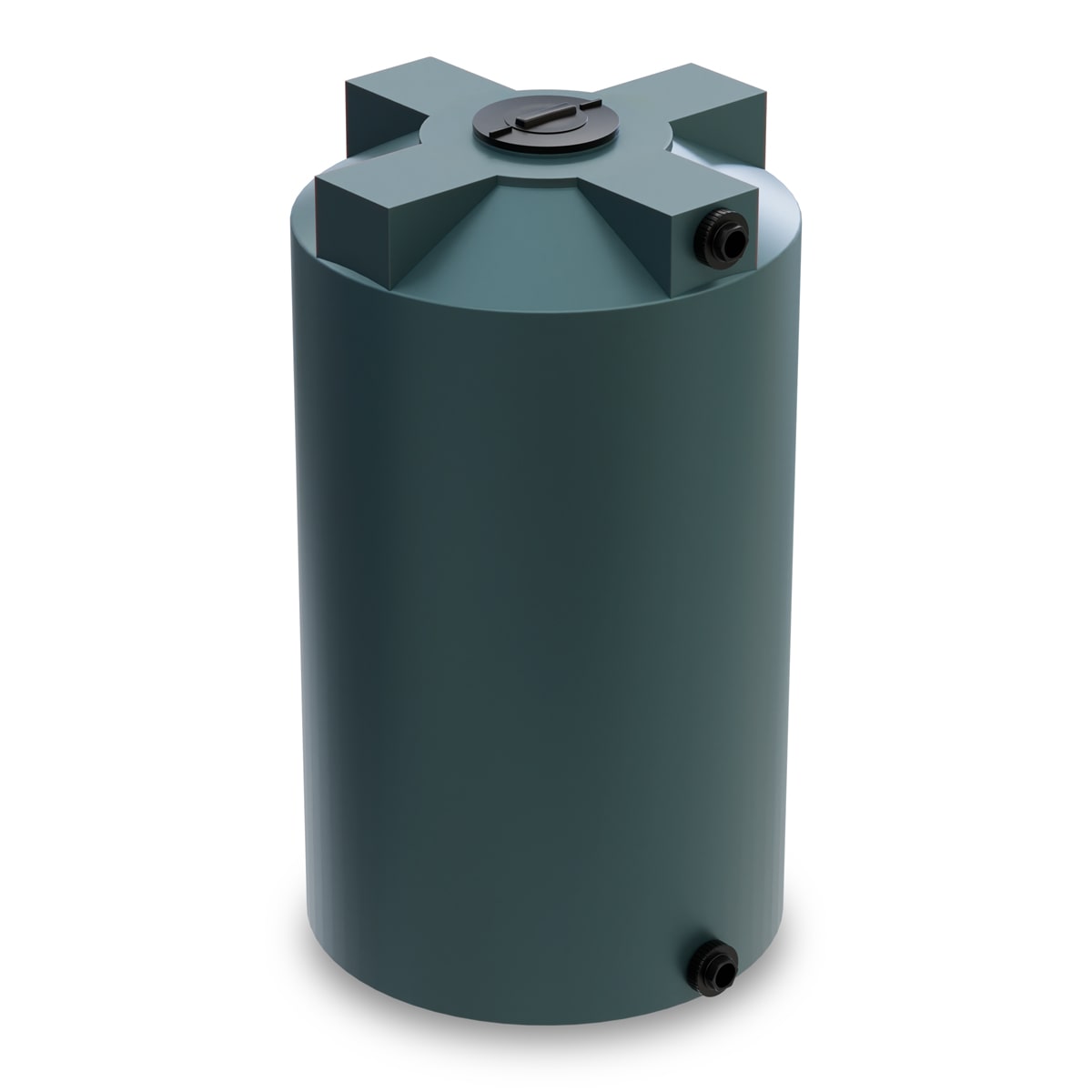 250 Gallon Vertical Water Storage Tank - Green