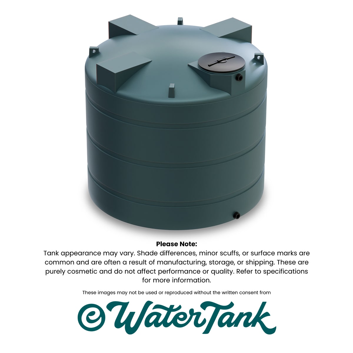 3000 Gallon Water Tank Green
