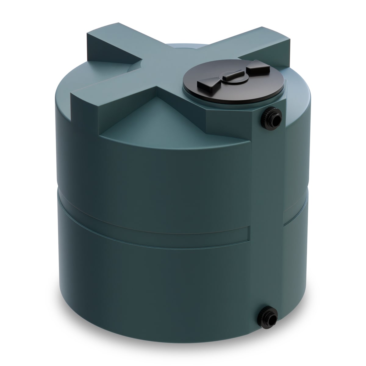 330 Gallon Water Vertical Storage Tank - Green