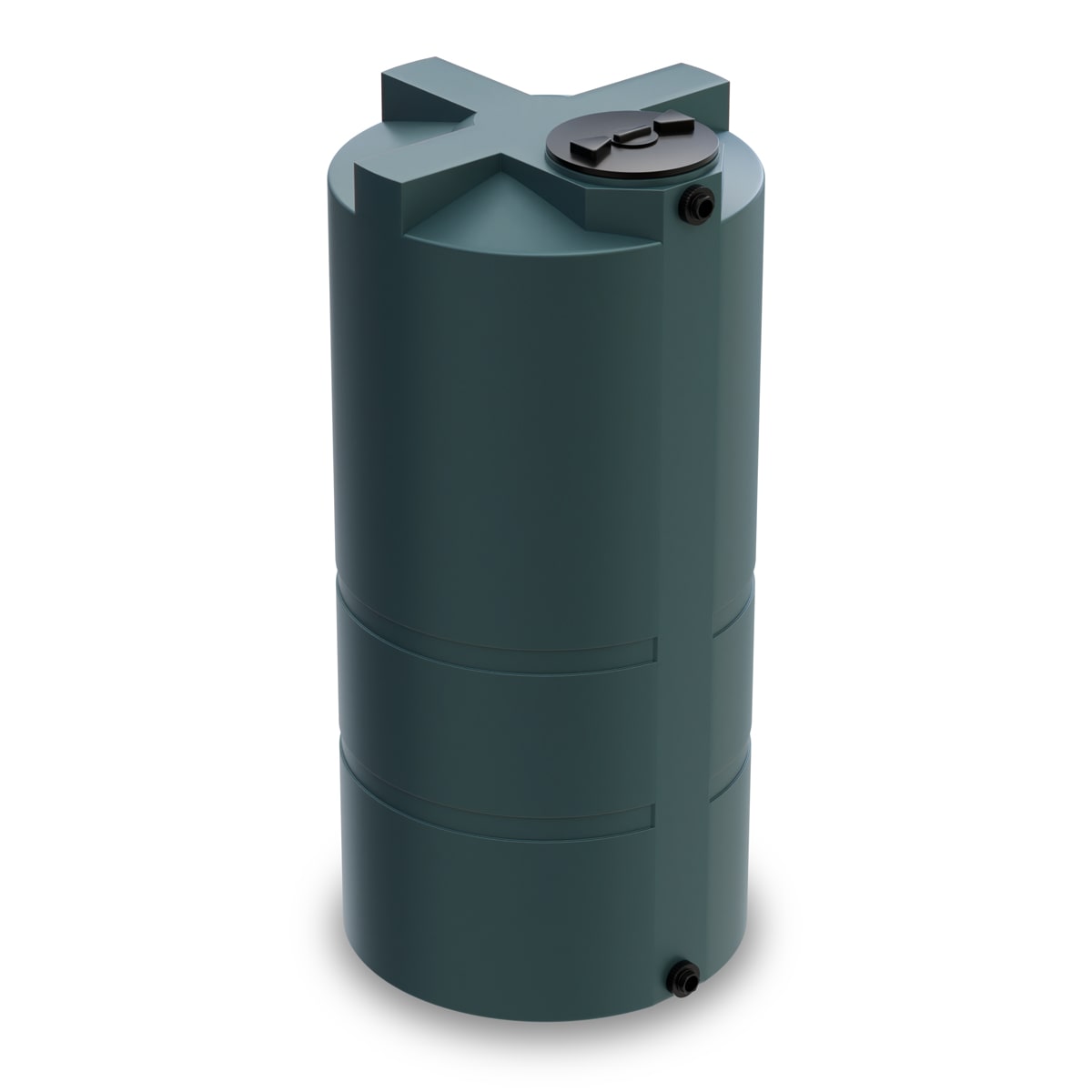750 Gallon Vertical Water Storage Tank - Green